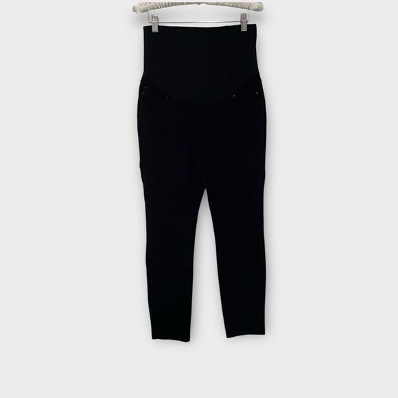 LIVERPOOL Leggings Maternity NEW Stretch Jeans Pockets Black Size 4/27 - Picture 5 of 12